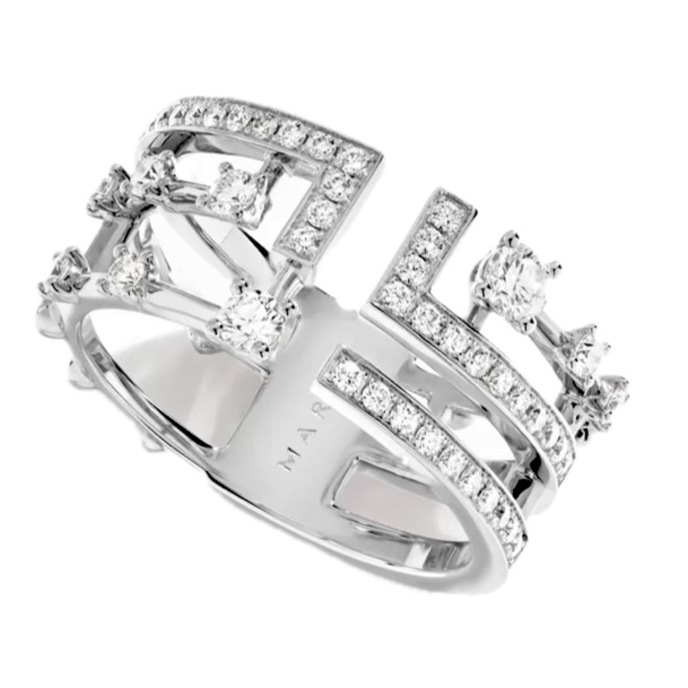 Stunning Marli Avenues diamond luxury ring, art deco 😍